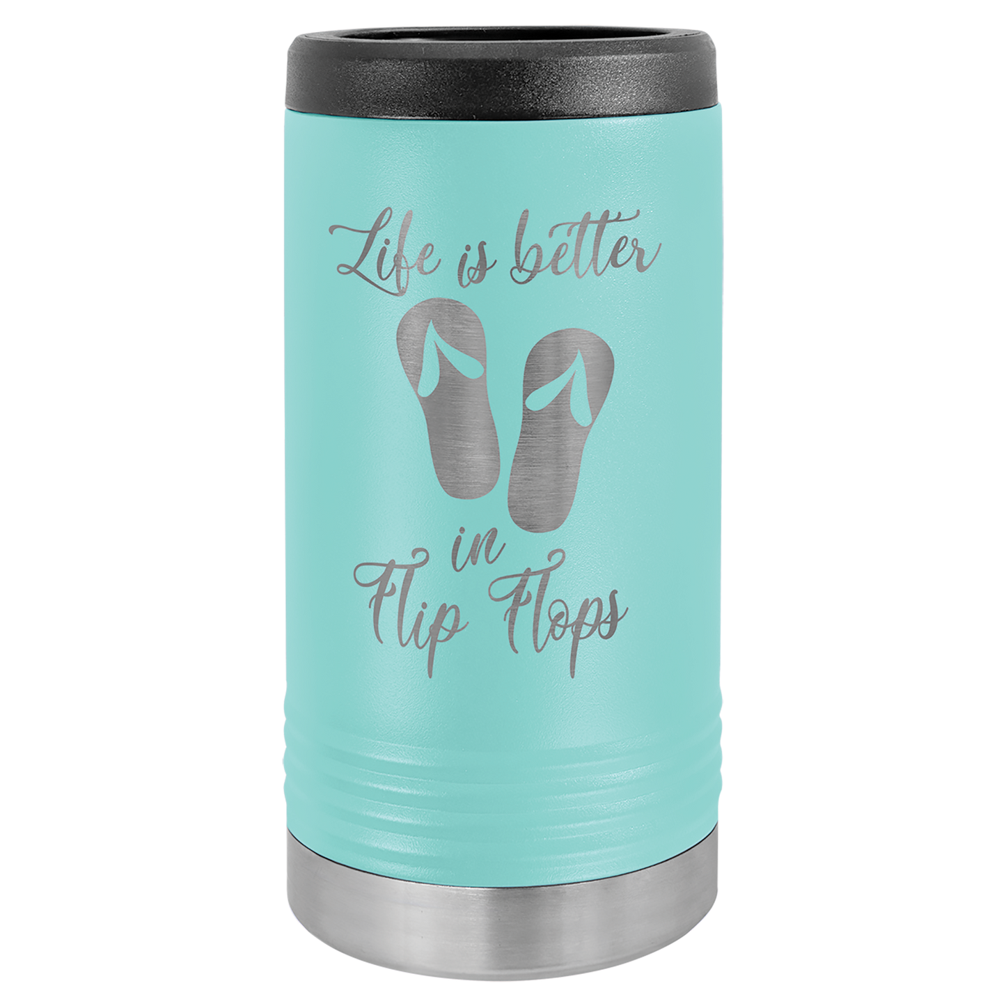 Laser Engraved Polar Camel Slim Beverage Holder Can Cooler