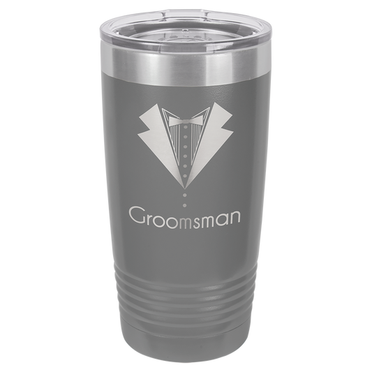 Dark Gray Polar Camel 20oz Ringneck Tumbler - Personalized