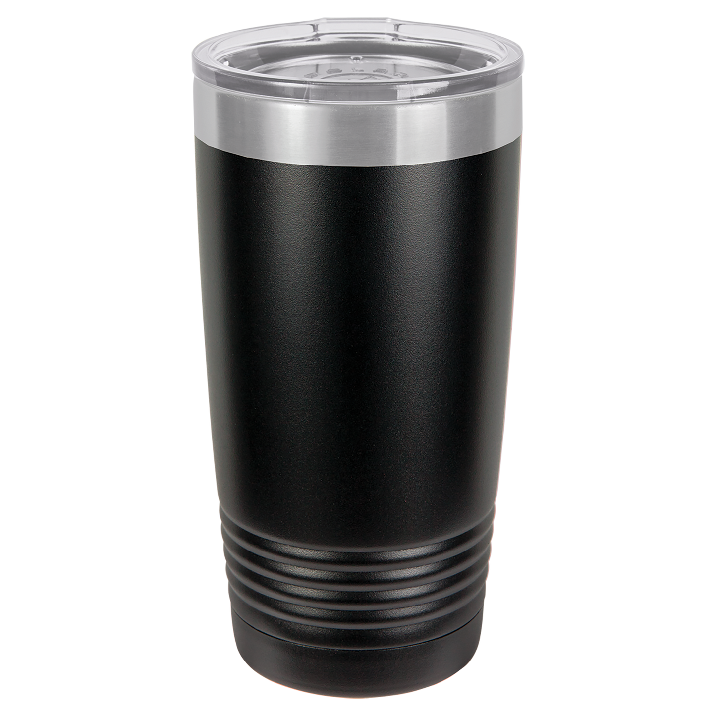 Black with Silver Ring Polar Camel 20oz Ringneck Tumbler - Blank