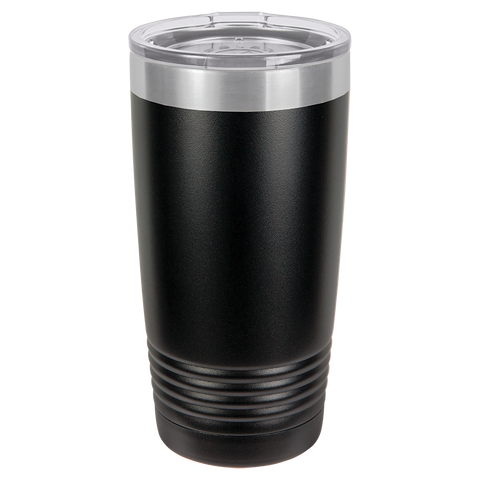 Black with Silver Ring Polar Camel 20oz Ringneck Tumbler - Blank